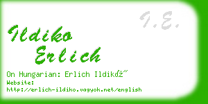 ildiko erlich business card